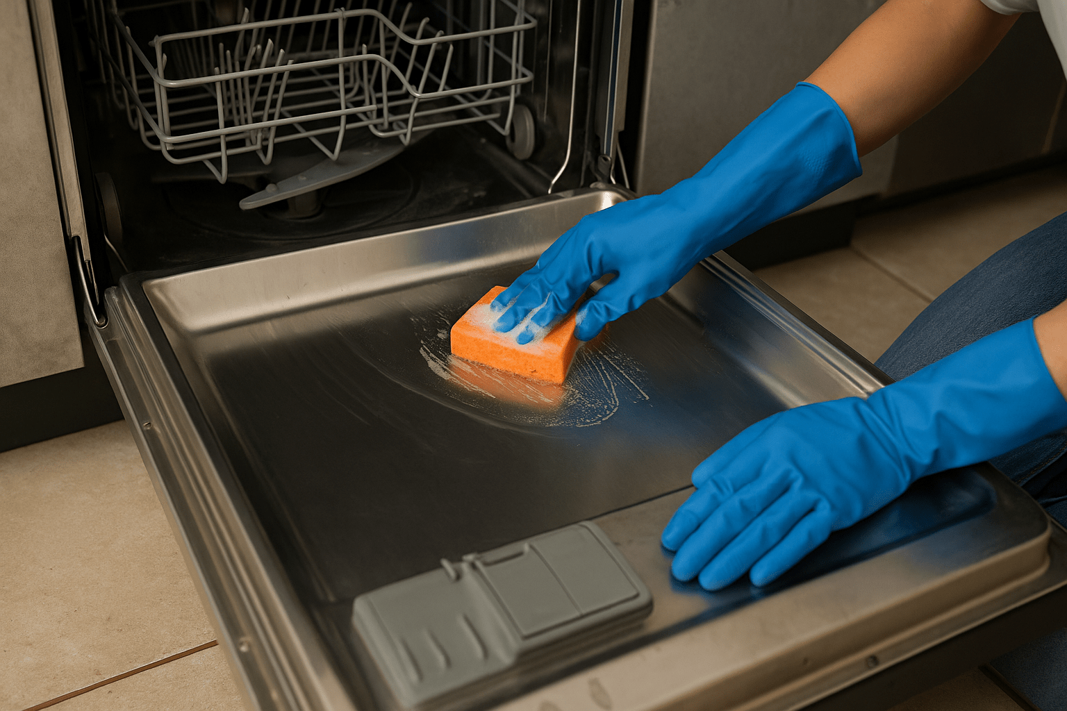 Nettoyage d’un lave-vaisselle Hotpoint Ariston